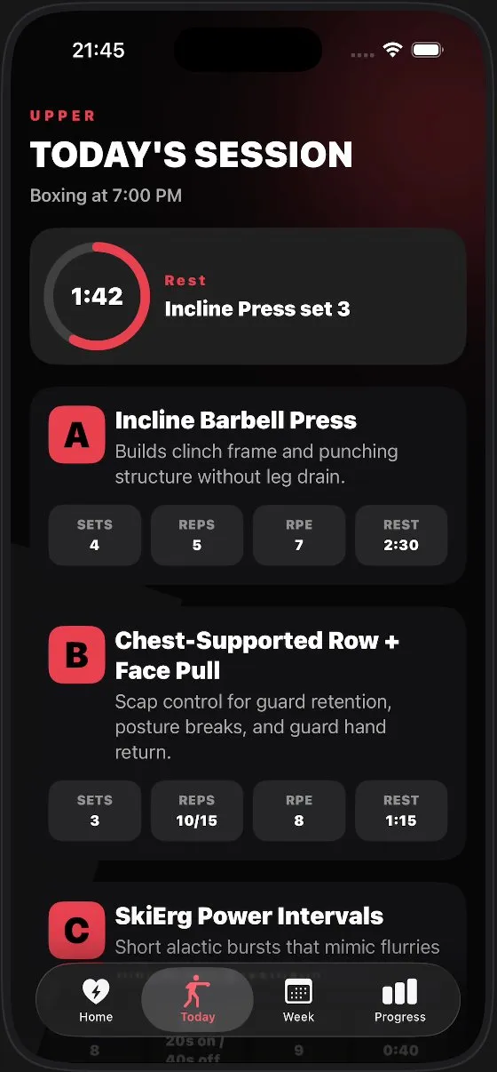 Every lift, every set, dialed.